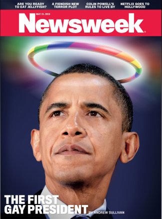 Newsweek cover - May 2012 - Obama supports gay marriage