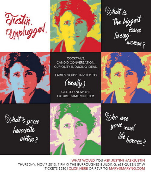 Trudeau Sexist + Condescension Poster